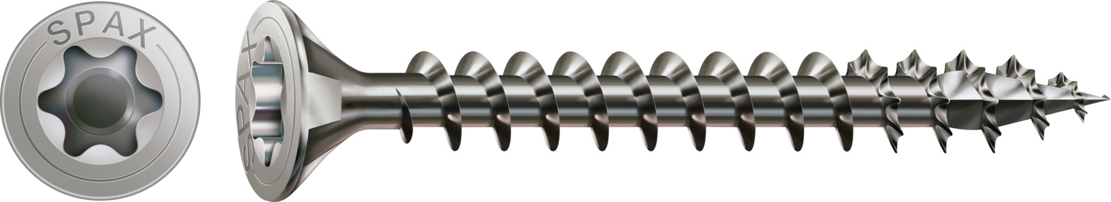 Artikelhauptbild SPAX Universalschraube Edelstahl A2 - Vollgewinde, Senkkopf, T-STAR plus, 4CUT, Rostfrei