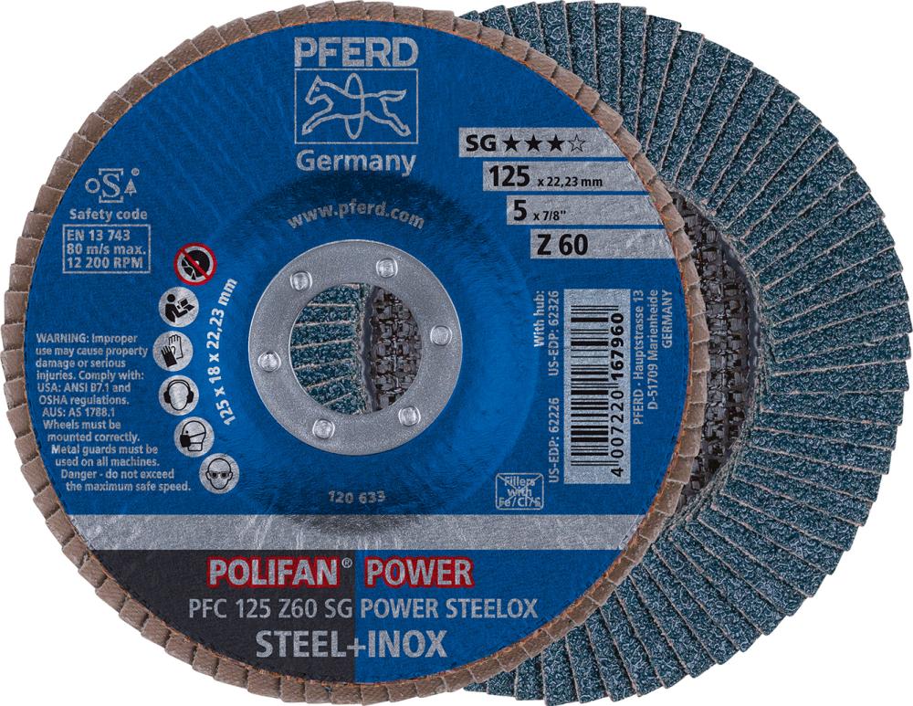 POLIFAN-Fächerschleifscheibe Z SG POWER STEELOX POLIFAN-Fächerschleifscheibe Z SG POWER STEELOX