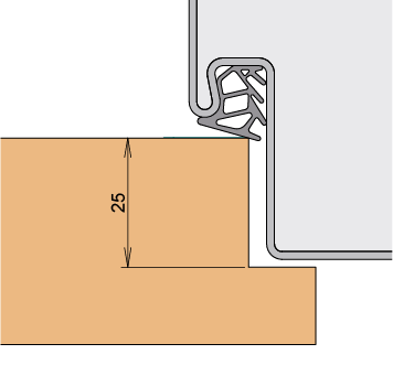 Estrich-Trennschwelle Athmer ETS-40 F, Aluminium