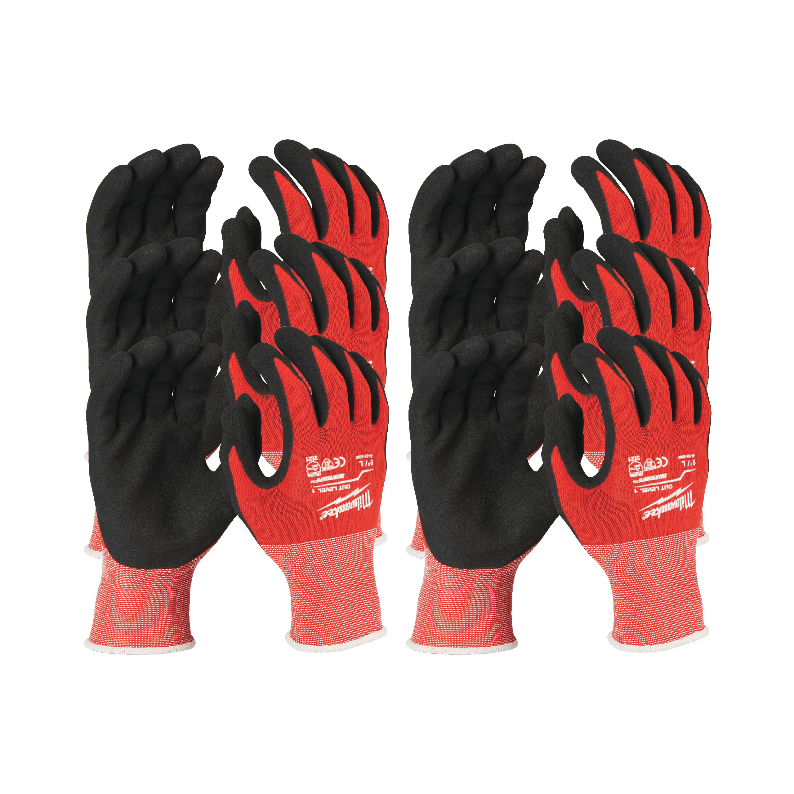 Milwaukee Schnittschutzhandschuhe Größe 9 (L) 12er Pack Klasse 1/A