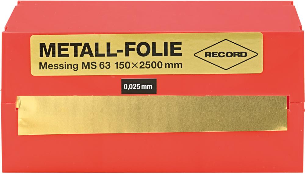 Metallfolie aus Messing (Ms 63), Bandware