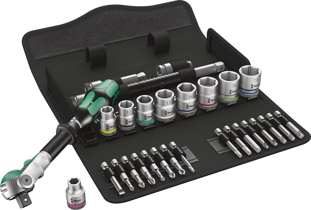 WERA Steckschlüssel-Satz  3/8" ZYKLOP speed 29-teilig