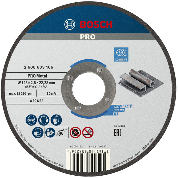 Bosch PRO Metal Trennscheibe, 125 x 2,5 x 22,23 mm