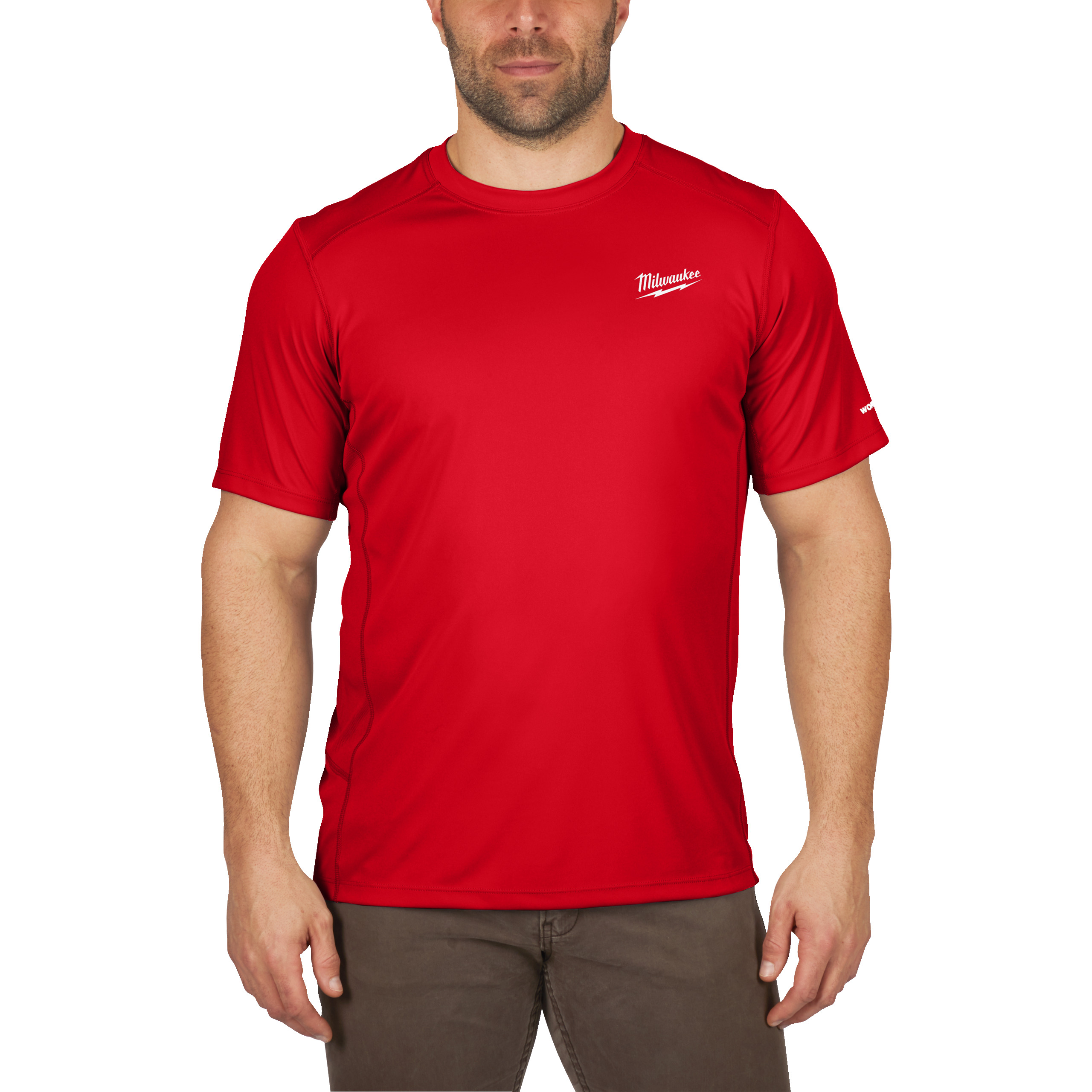 Milwaukee Funktions-T-Shirt rot mit UV-Schutz WWSSRD-XL