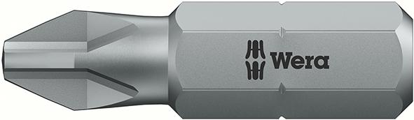 Bit, zähhart, für Kreuzschlitz-Schrauben 1/4" PH, Wera Bit, zähhart, für Kreuzschlitz-Schrauben 1/4" PH, Wera