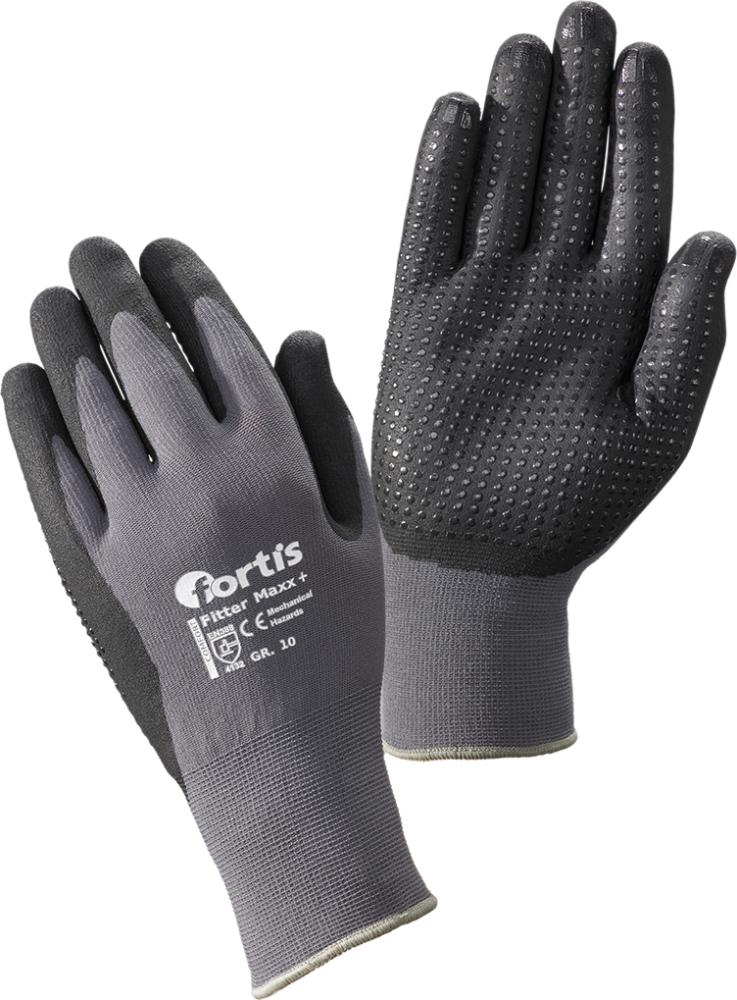 Feinstrick-Schutzhandschuh mit Nitril-Polyurethan-Beschichtung »Fitter Maxx Plus« Feinstrick-Schutzhandschuh mit Nitril-Polyurethan-Beschichtung »Fitter Maxx Plus«