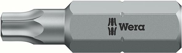 Bit für TORX-Schrauben 1/4", 25 mm lang, zähhart, Wera Bit für TORX-Schrauben 1/4", 25 mm lang, zähhart, Wera