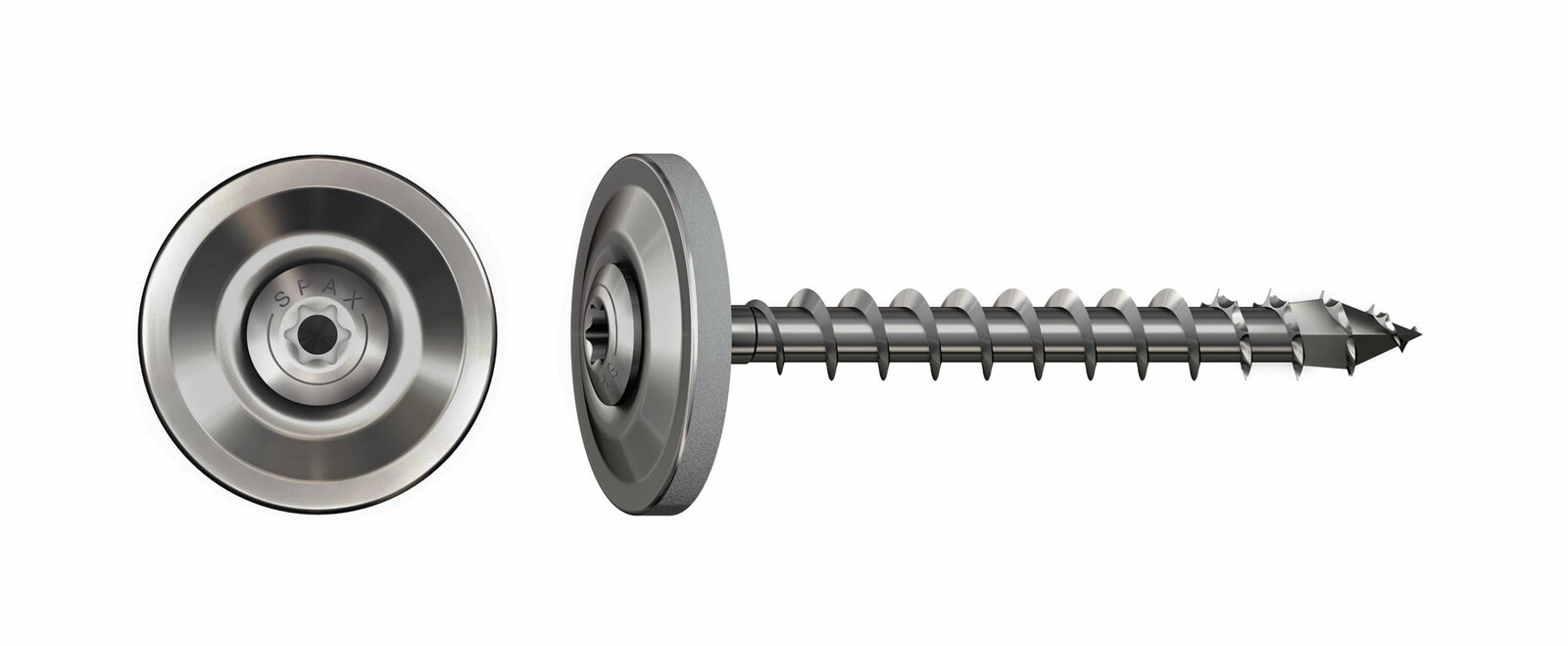 Artikelhauptbild SPAX Spenglerschraube - Vollgewinde, T-STAR plus, 15mm Dichtscheibe, 4CUT, Edelstahl rostfrei A2