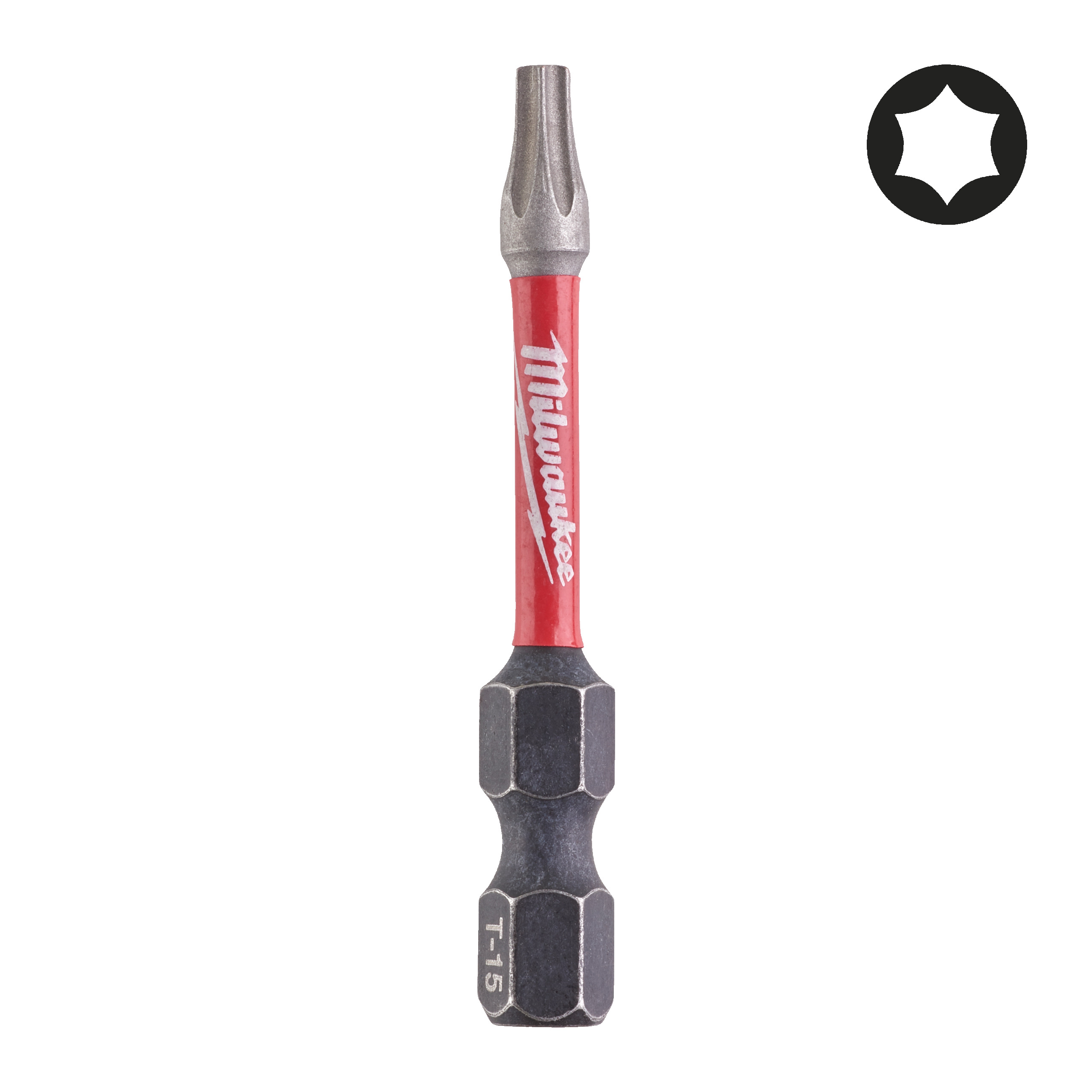 Milwaukee Schrauberbit Torx TX15 / 50 mm SHOCKWAVE