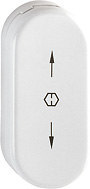 HOPPE FT-Verdeckrosette, oval, RH12, U26SV, schiebbare Abdeckung