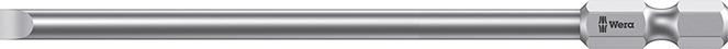 Bit, zähhart, für Schlitz-Schrauben 1/4", 89 mm