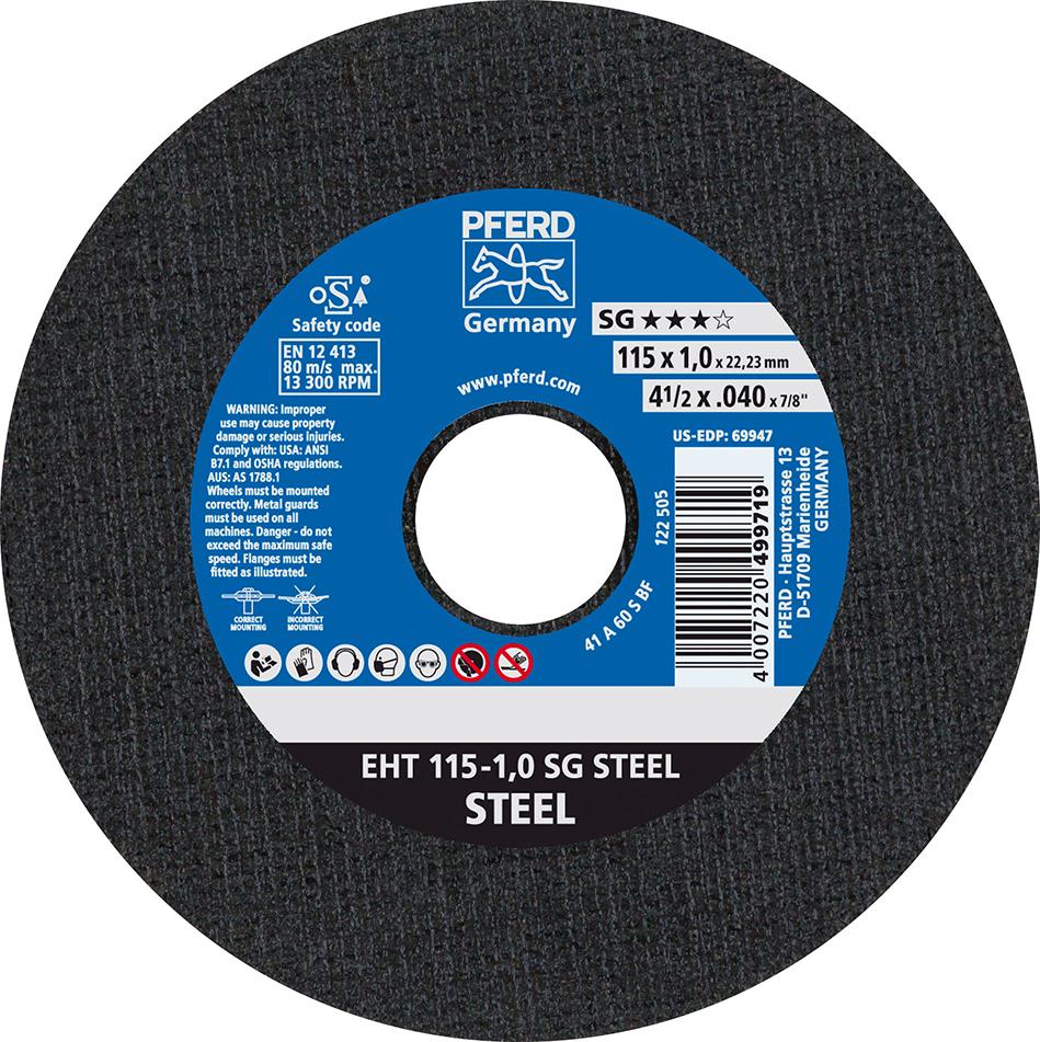 Trennscheibe SG STEEL für die Stahlbearbeitung Trennscheibe SG STEEL für die Stahlbearbeitung