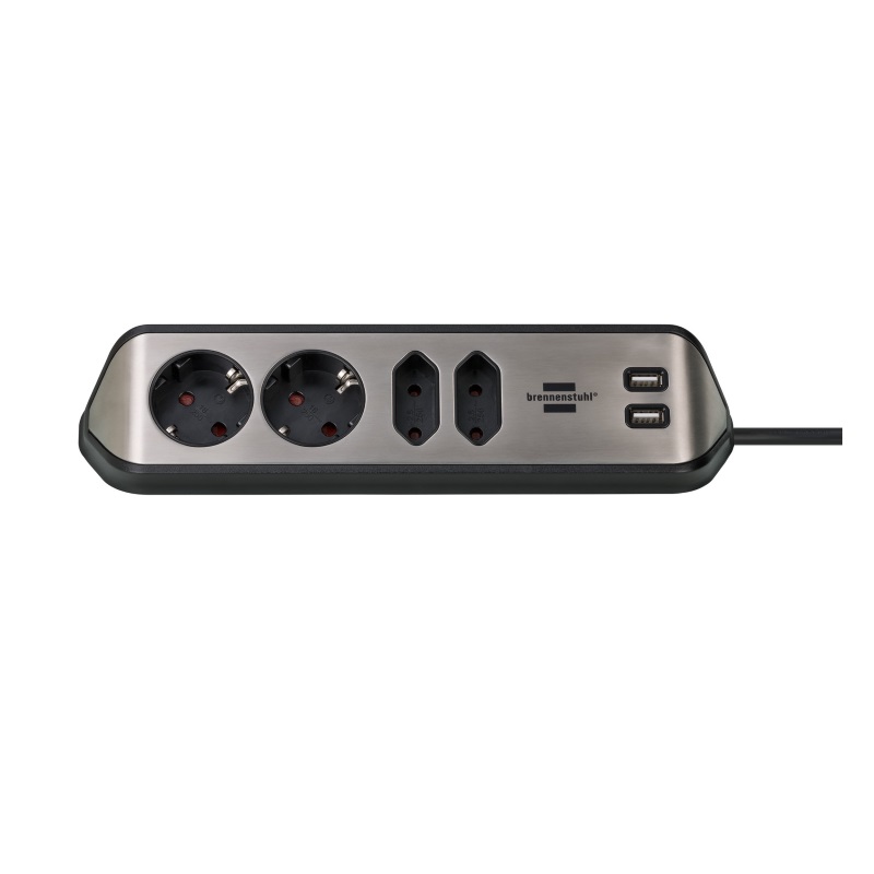 Ecksteckdosenleiste Estilo Brennenstuhl mit USB-Ladefunktion Ecksteckdosenleiste Estilo Brennenstuhl mit USB-Ladefunktion