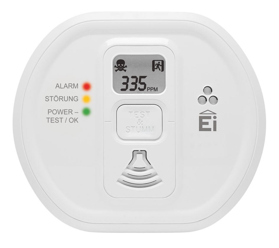 EI Electronics Kohlenmonoxid-Melder  Ei208iDW funkvernetzbar mit LCD-Display