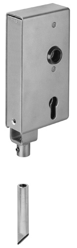 AMF Schlosskasten  140V-40ZW für Verriegelung nach unten, blank