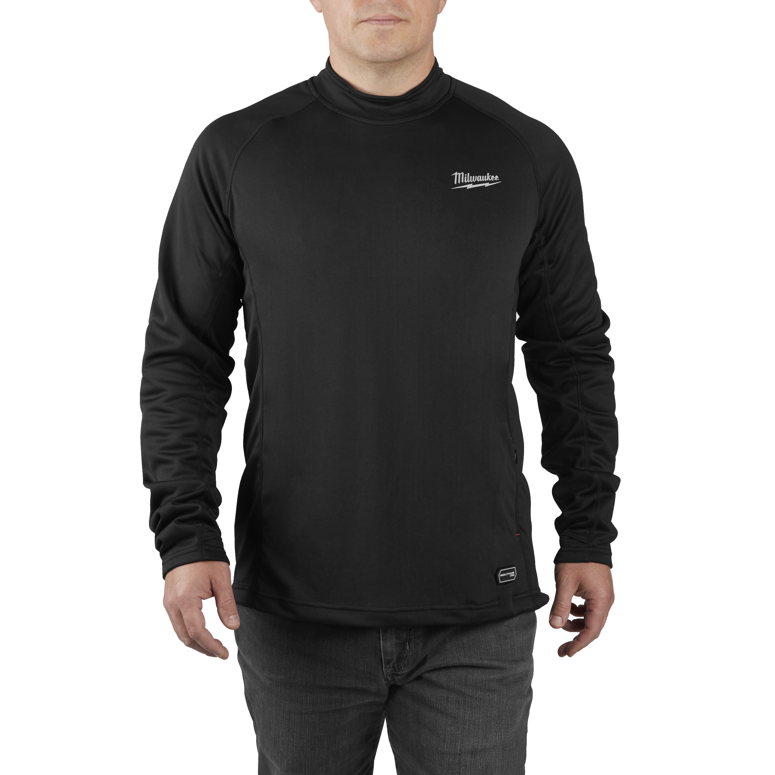 Milwaukee USB-Akku-Heiz-Funktions-Langarmshirt, inkl. L4B3 RED LITHIUM Akku u. Ladekabel L4HBLB-30