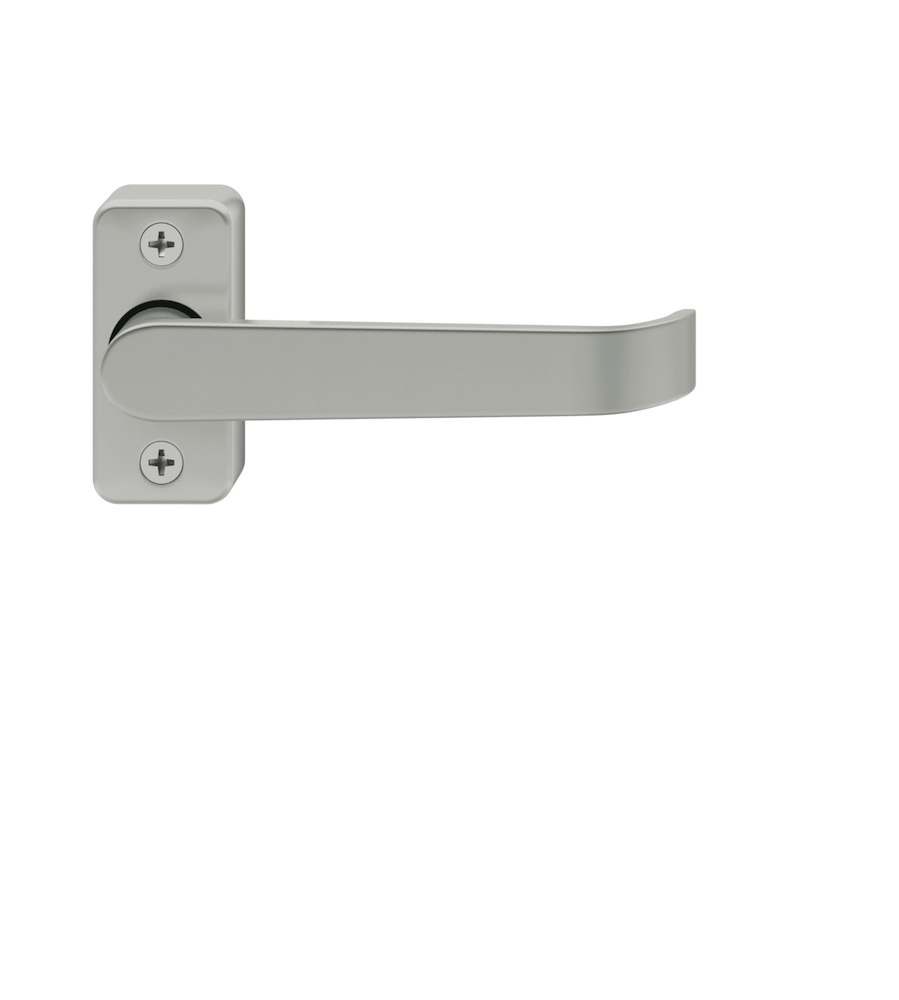 Drücker-Halbgarnitur FSB ohne Schlüsselrosette 09 1087,  eckig,  VK 8 mm,  Aluminium