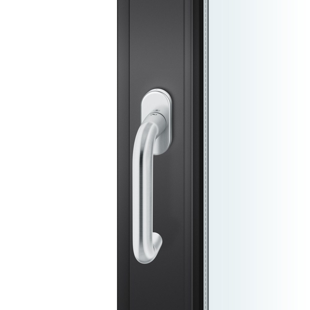 FSB Fenstergriff 34 1070, Standard, oval,Vierkant 7/24-38, edelstahl matt