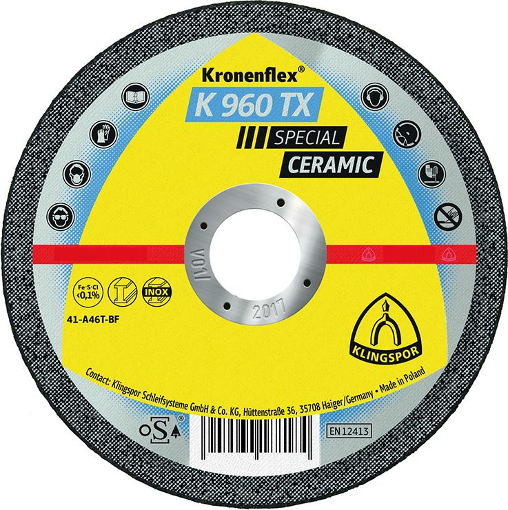 Trennscheibe K 960 TX Special für die Stahl- und Edelstahlbearbeitung