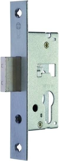 Riegel-Einsteckschloss HELO 02 RSk, Flachstulp, Edelstahl