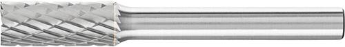 Hartmetall-Frässtift mit 6-mm-Schaft, Zylinderform ZYA-S, mit Stirnverzahnung, Zahnung 3 PLUS Hartmetall-Frässtift mit 6-mm-Schaft, Zylinderform ZYA-S, mit Stirnverzahnung, Zahnung 3 PLUS